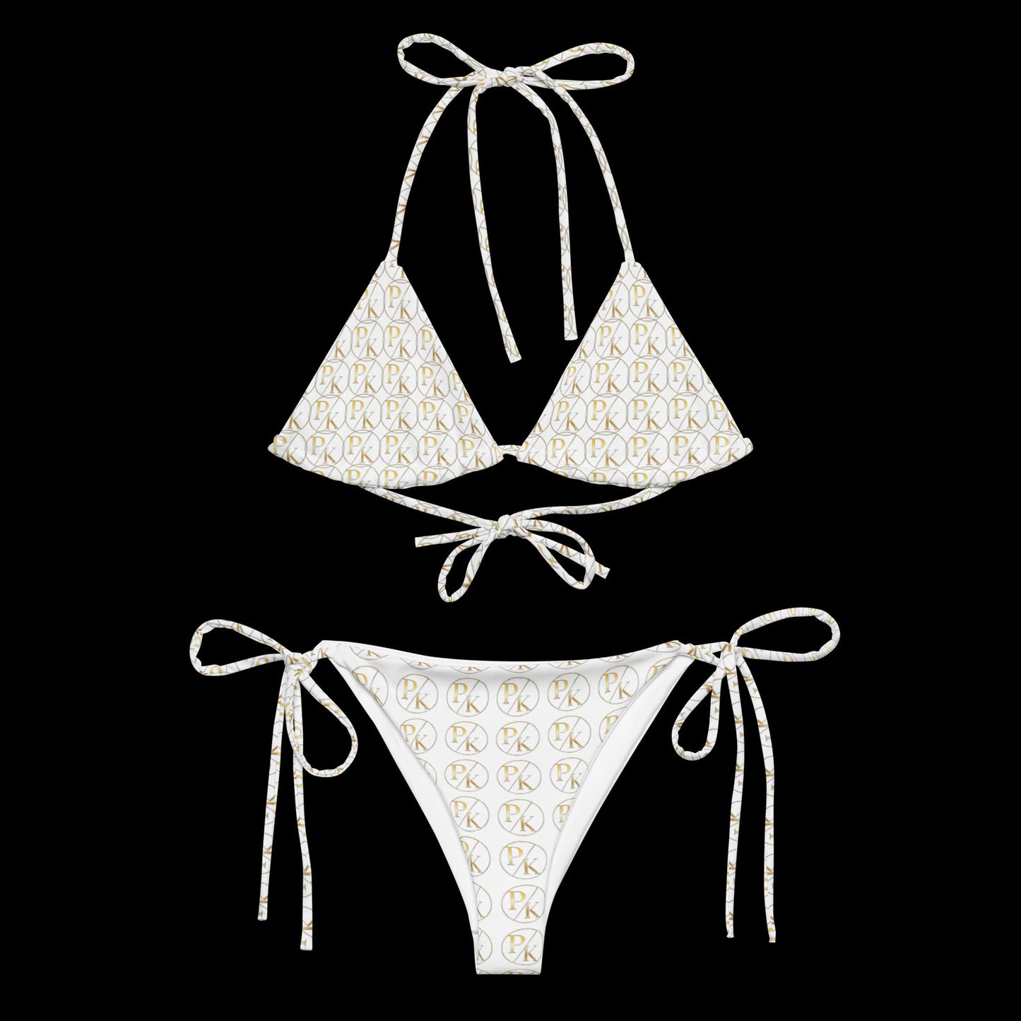Monogram UPF 50+ Recycled String Bikini - PhillipK & Co.
