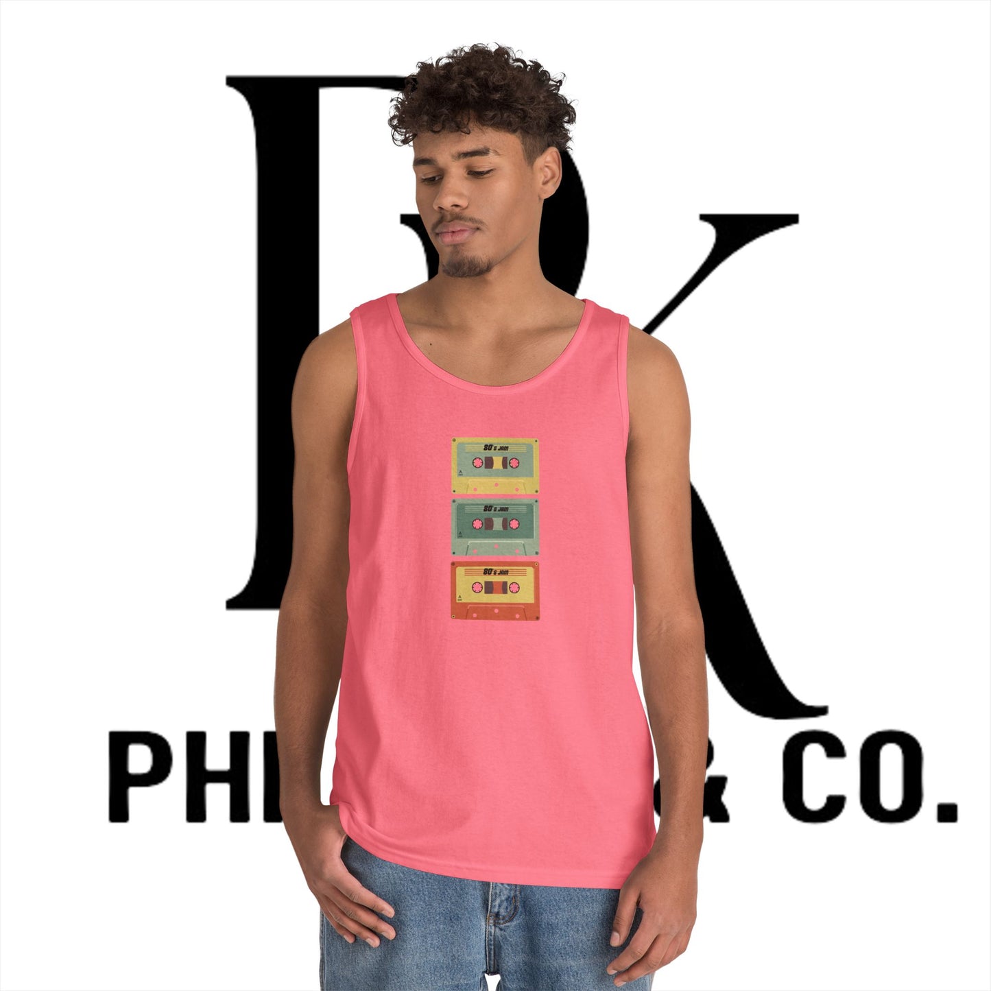 Retro Cassette Tape Heavy Cotton Tank Top - PhillipK & Co.