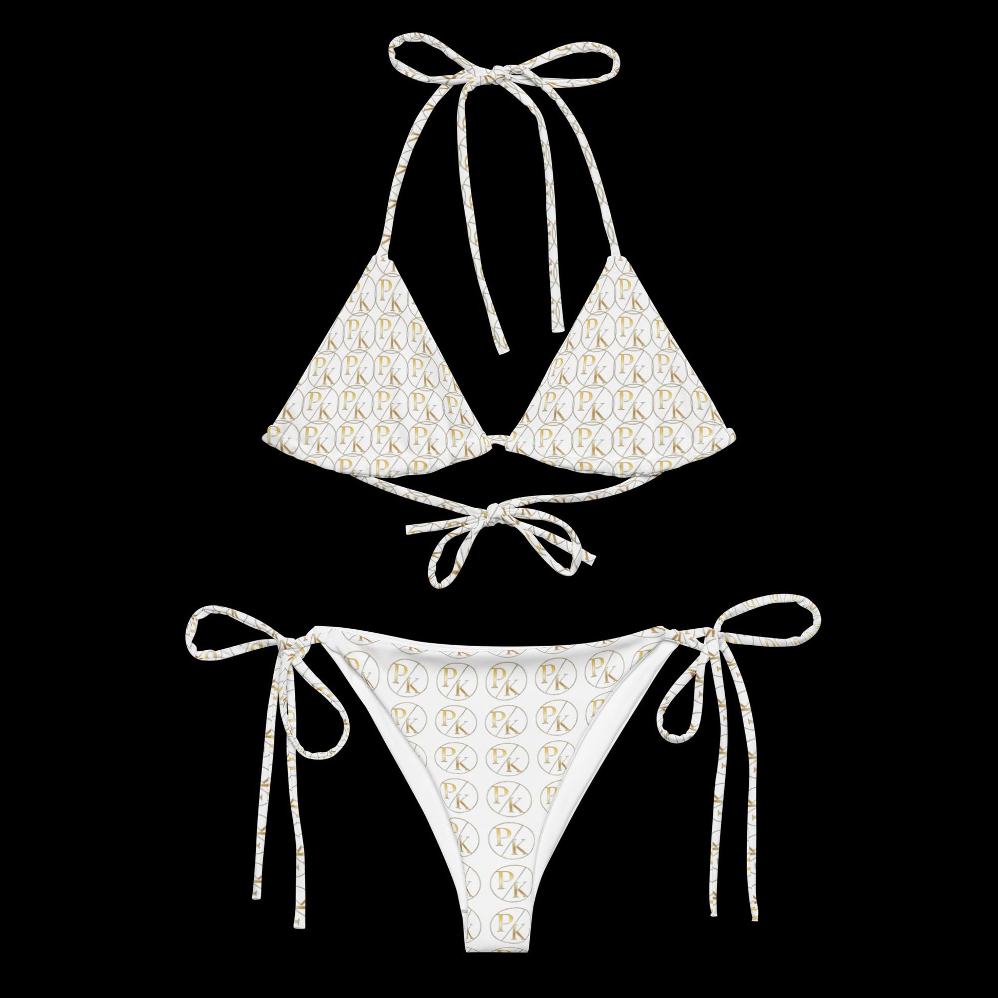 Monogram UPF 50+ Recycled String Bikini - PhillipK & Co.