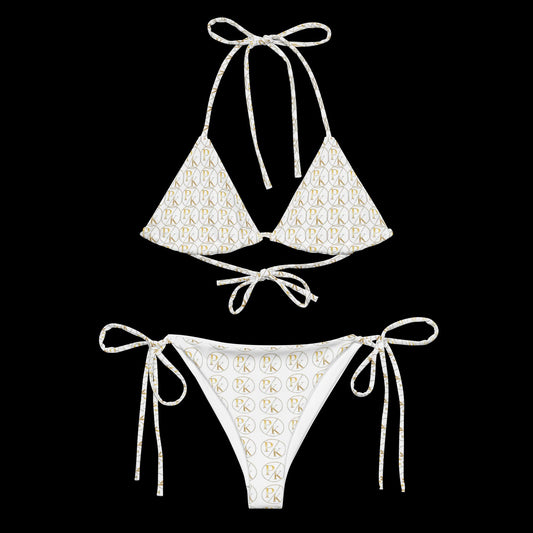 Monogram UPF 50+ Recycled String Bikini - PhillipK & Co.