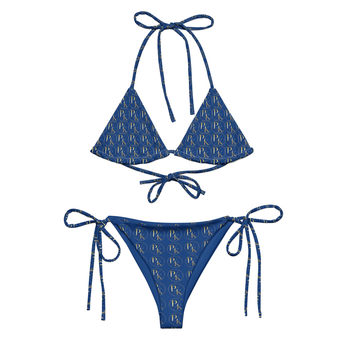 Monogram UPF 50+ Recycled String Bikini - PhillipK & Co.