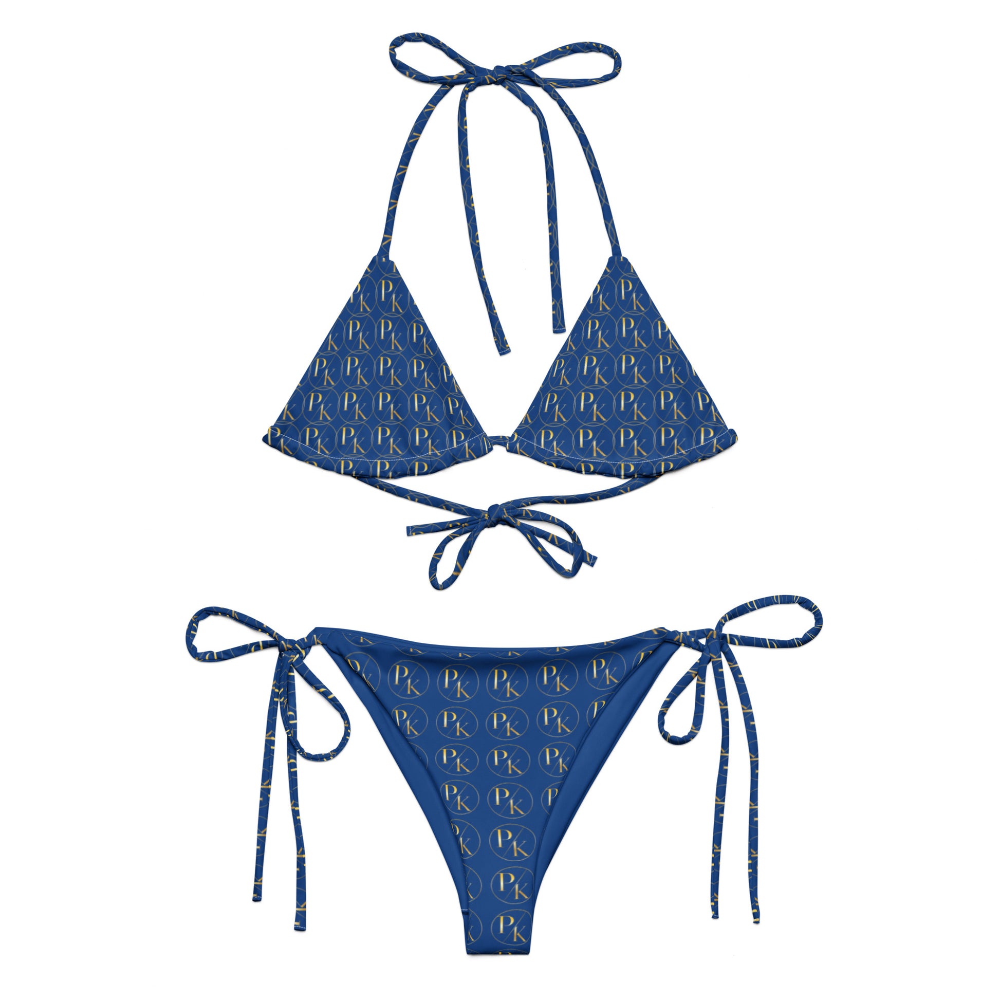 Monogram UPF 50+ Recycled String Bikini - PhillipK & Co.