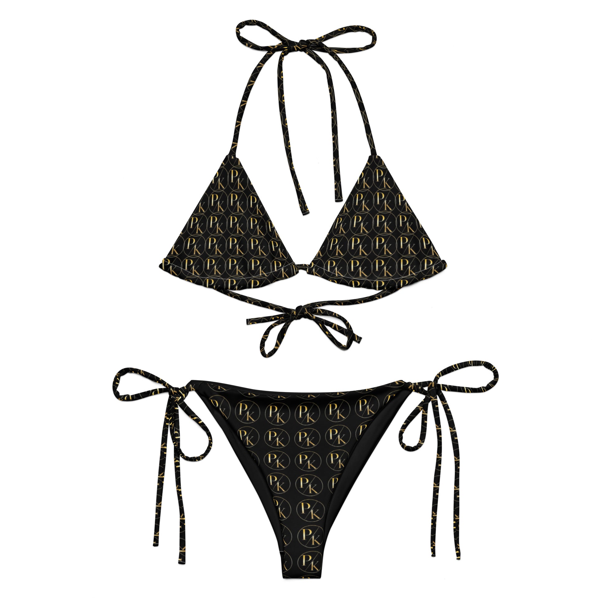 Monogram UPF 50+ Recycled String Bikini - PhillipK & Co.