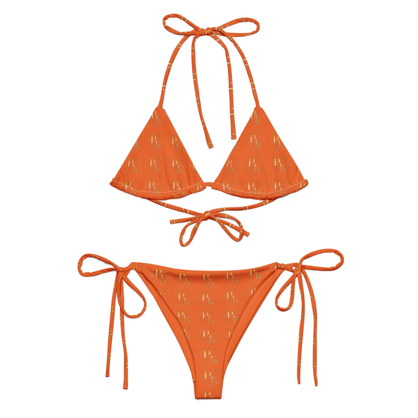 Monogram UPF 50+ Recycled String Bikini - PhillipK & Co.