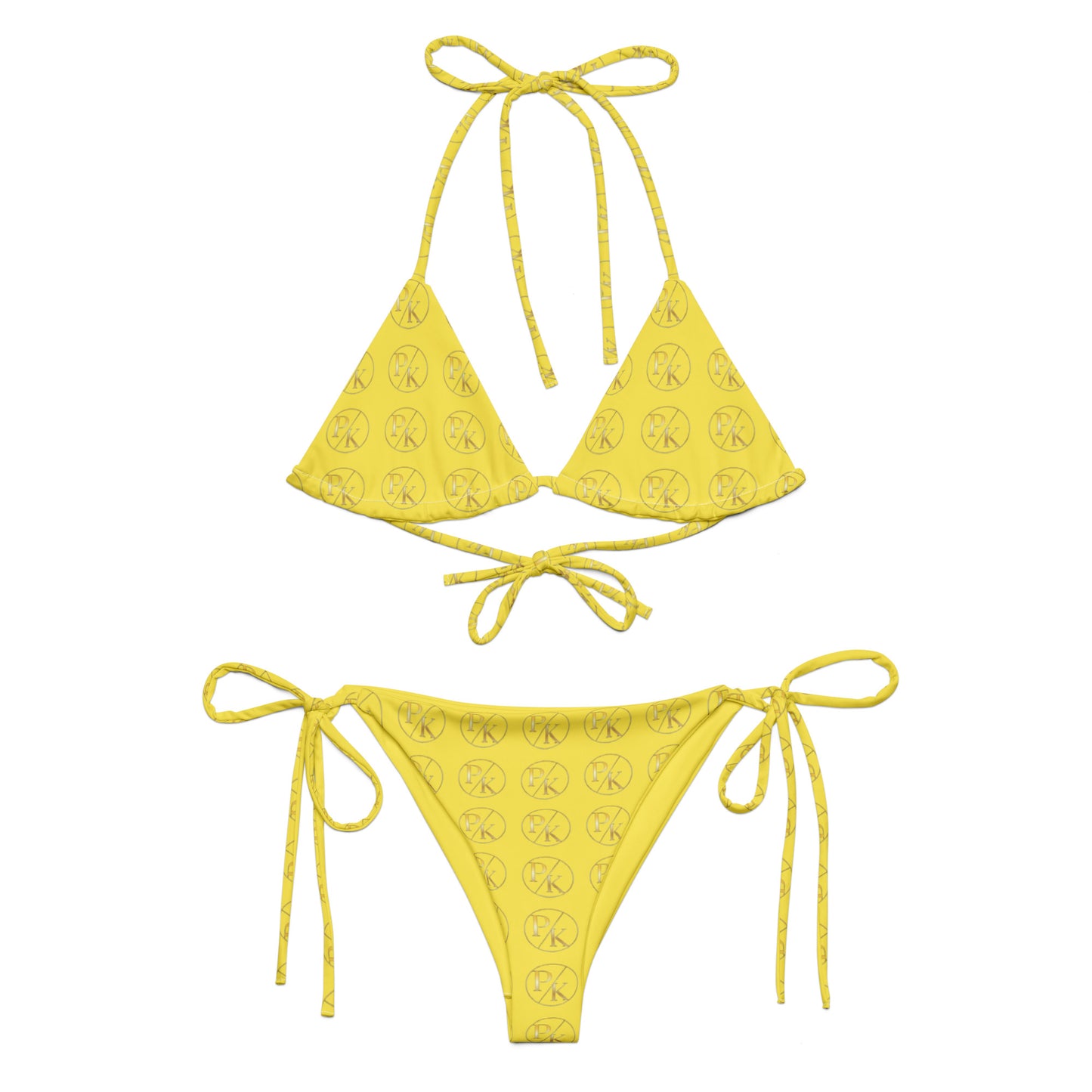 Monogram UPF 50+ Recycled String Bikini - PhillipK & Co.