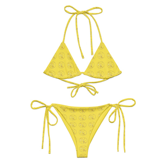 Monogram UPF 50+ Recycled String Bikini - PhillipK & Co.