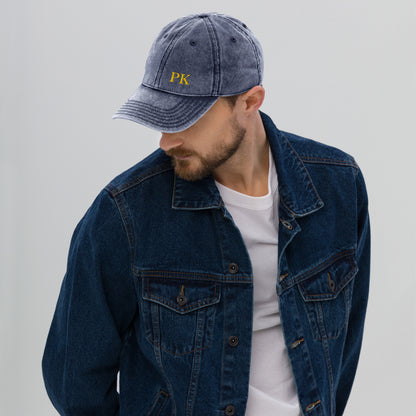 PK Vintage Cotton Twill Cap - PhillipK & Co.