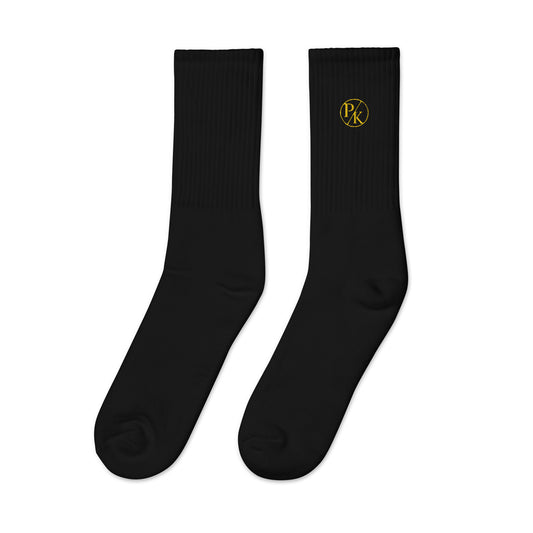 Monogram Embroidered Socks - PhillipK & Co.
