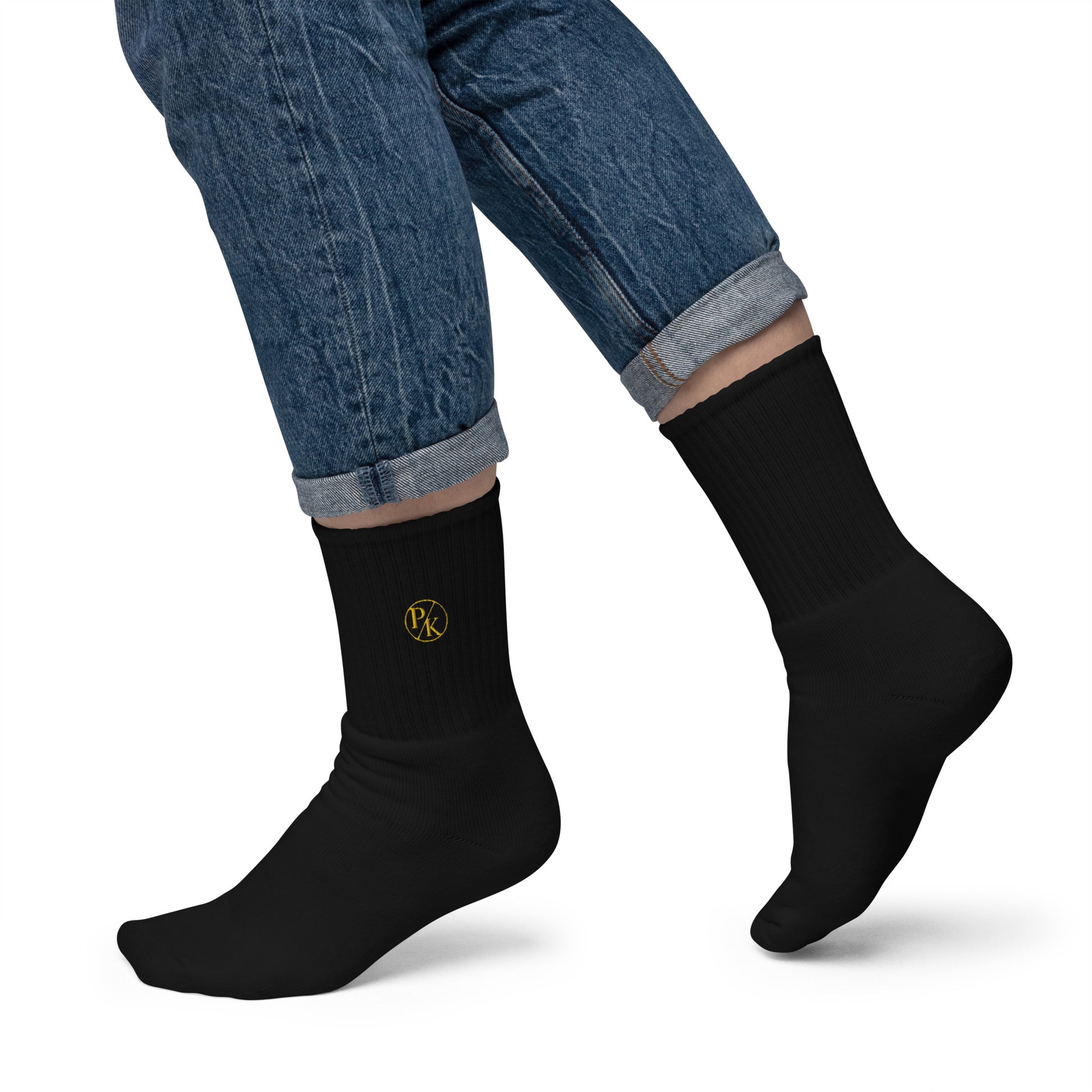 Monogram Embroidered Socks - PhillipK & Co.