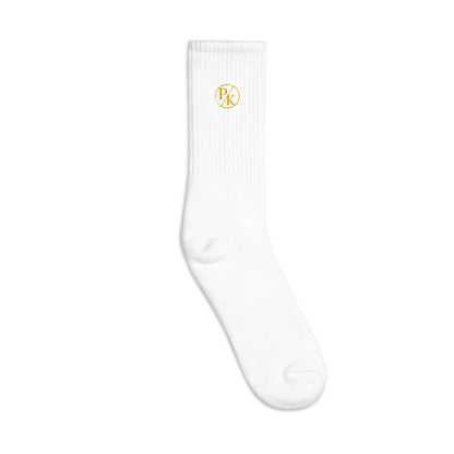 Monogram Embroidered Socks - PhillipK & Co.