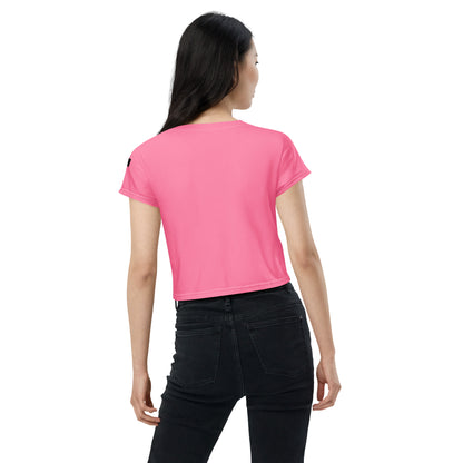 Pink Print Crop Top - PhillipK & Co.