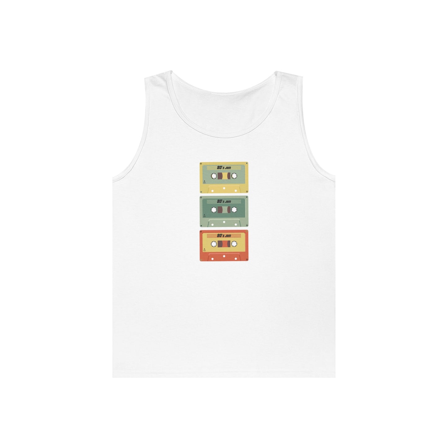 Retro Cassette Tape Heavy Cotton Tank Top - PhillipK & Co.