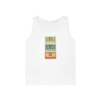 Retro Cassette Tape Heavy Cotton Tank Top - PhillipK & Co.