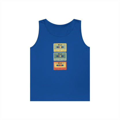 Retro Cassette Tape Heavy Cotton Tank Top - PhillipK & Co.