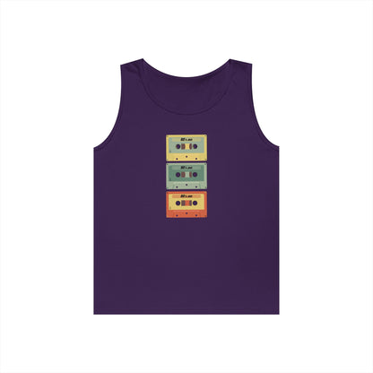 Retro Cassette Tape Heavy Cotton Tank Top - PhillipK & Co.