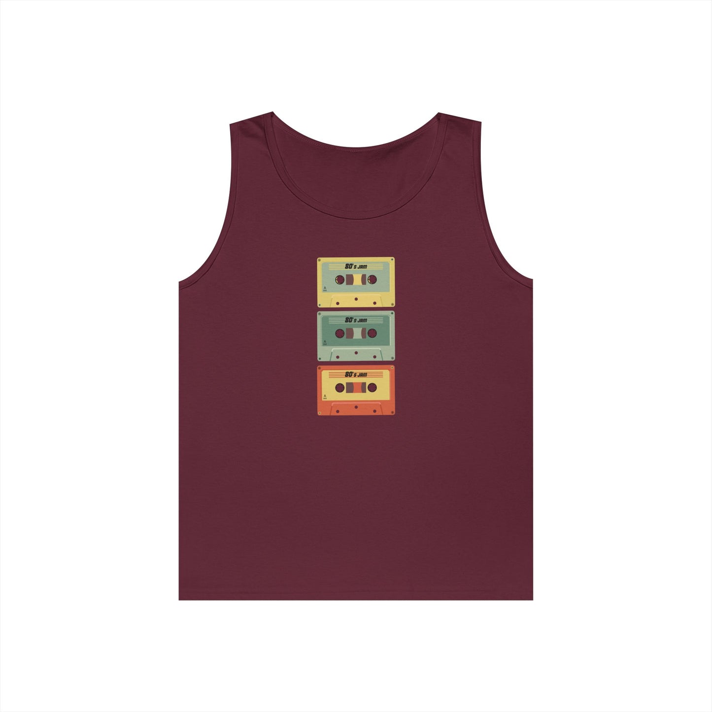 Retro Cassette Tape Heavy Cotton Tank Top - PhillipK & Co.