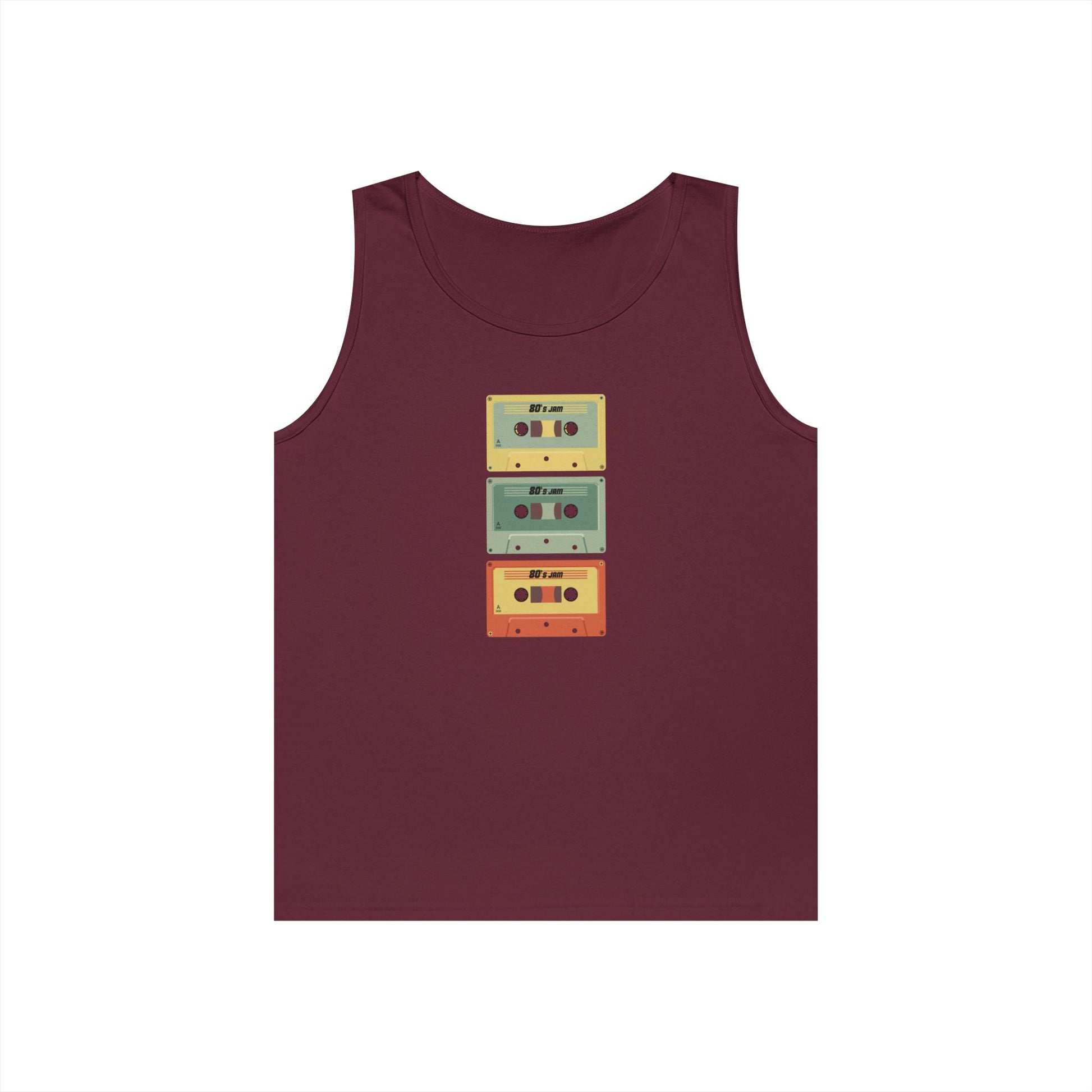 Retro Cassette Tape Heavy Cotton Tank Top - PhillipK & Co.